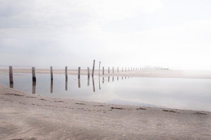 spiegelbeeld aan het strand van Saskia Staal