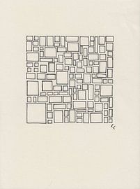 plattegrond, abstract van Ellen Buursen