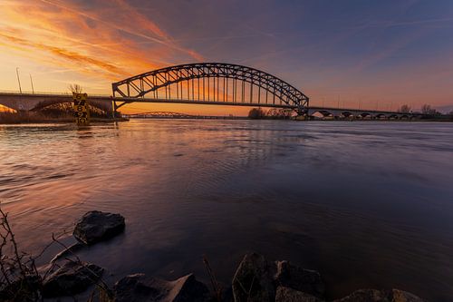 Zwolle IJssel-Brücke bei Sonnenaufgang von Dennie Jolink