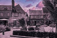 Village français aux couleurs de la lavande