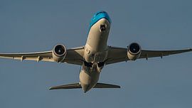 Eine Boeing 787 Dreamliner der KLM hebt vom Flughafen Schiphol ab.
