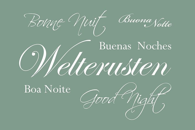 Gute Nacht - Grün von Sandra Hazes