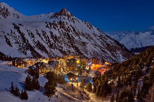 Avondfoto van Les Arcs 1950