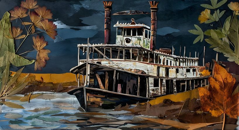 Mississippi stoomboot van Nick Wendt