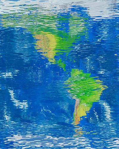Waterspiegelkaart van de Amerika's
