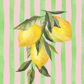 Art « Citron rayé » sur IamHome Studio