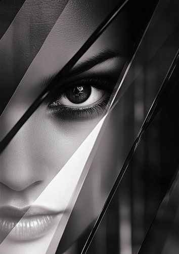 Diagonale intense Noir &amp ; Blanc