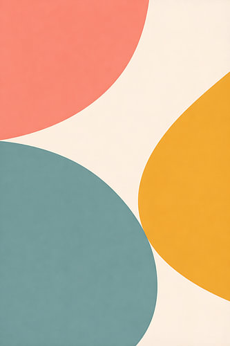 Grands cercles colorés