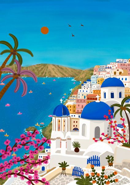 Santorini Träume von Nidhi Kachhadiya