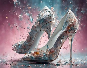 Witte glamour in een regen van confetti van Babetts Bildergalerie