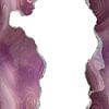 Mauve & Silber Achat Textur 06 von Aloke Design