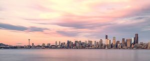 Seattle Skyline Sonnenuntergang von Kevin Gysenbergs