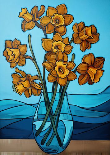 Daffodil Vase | Bright and Bold Floral Vibes