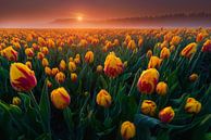 Gele Tulpen van Albert Dros thumbnail