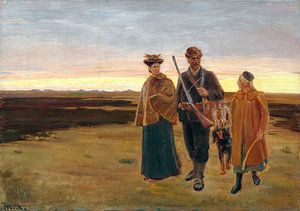Michael Ancher – Rückkehr von der Jagd. Studie, ca. 1898