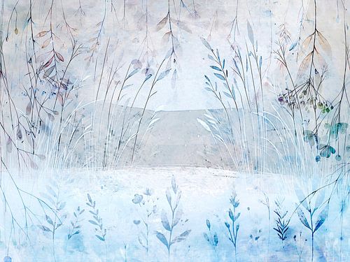 Scandinavisch botanisch winterlandschap