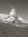 Hikers Riffelberg with Matterhorn by Menno Boermans thumbnail