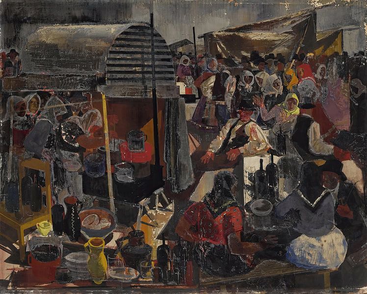 Vilmos Aba-Novák - Op de markt van Peter Balan