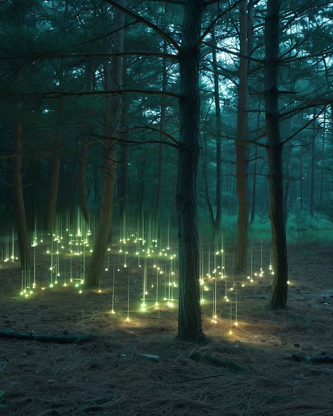 Romantisches Licht im Wald von fernlichtsicht