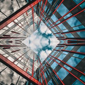 Abstract Architecture in Almere with Symmetrical Lines by Bas Potman