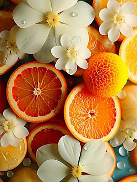 Vegetariërs gezondheid fruit en bloem