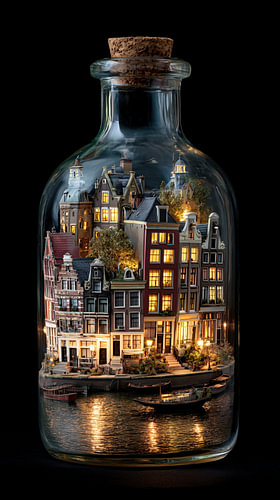 Amsterdam in glazen fles