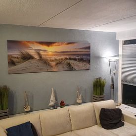 Customer photo: the coast in the picture by eric van der eijk, on canvas