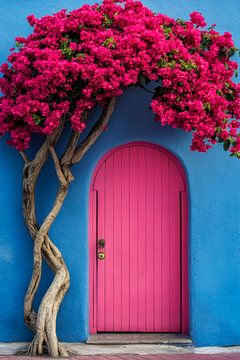 Colourful front door by Poster Art Shop