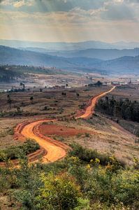 Zandweg in Madagaskar von Dennis van de Water