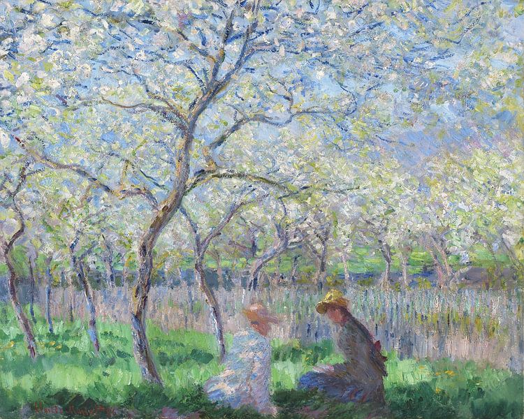 Frühlingszeit, Claude Monet von Meisterhafte Meister
