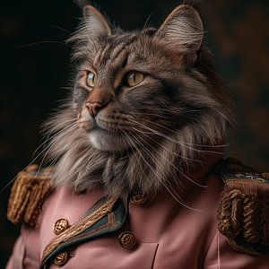 Armée rose Maine Coon