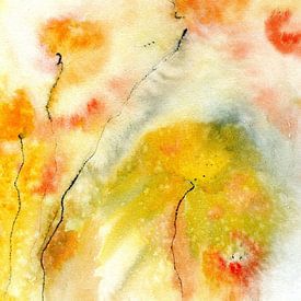 florale Farbstudie 11 von Claudia Gründler