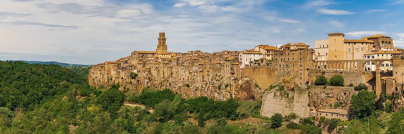Panorama von Pitigliano von Henk Meijer Photography