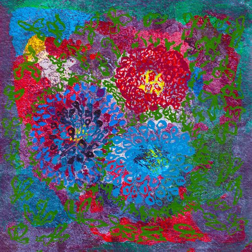 EH PAINTING ART 1993** #0507 Boeket-bloemen Levendigheid