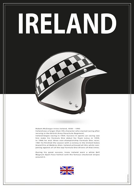 Innes Ireland Helm von Theodor Decker