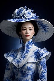 Asian Vintage Charm in Delft Blue van Salt Theory
