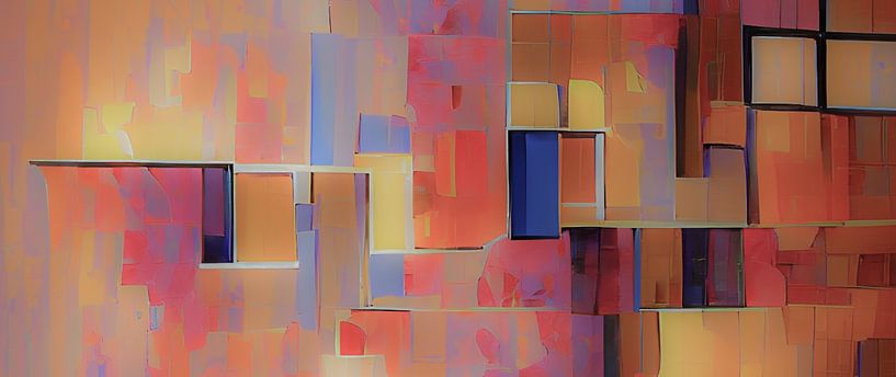 Abstrakter Mondrian von Niek Traas
