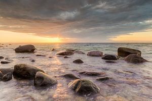 Zonsondergang op Rügen van Michael Valjak