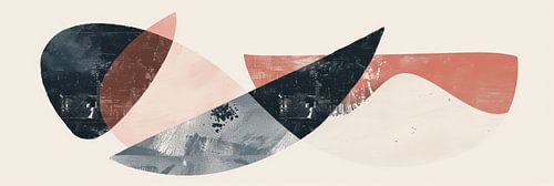 Retro vintage simpele abstracte digitale kunst