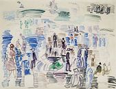 Raoul Dufy - People on the beach (1924) by Peter Balan thumbnail