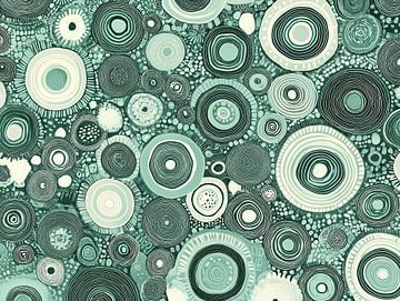 Groene Cirkels | Crème Mint Cirkels