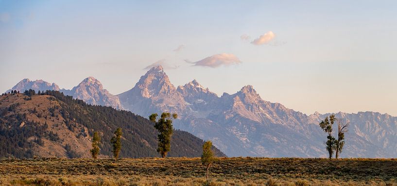 Grand Teton National Park, USA, Wyoming, sunrise from Gros Ventre campground by Jeroen van Deel