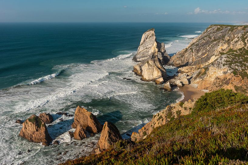 Rugged rocky beach by Axel Weidner