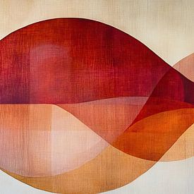 Kreiskunst | Weiche Kreise in warmen Farben von Moderne Kollektion