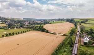 Luftaufnahme des Miljoenenlijntje in der Nähe der Haltestelle Eyser