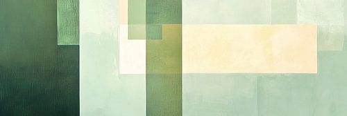 Rectangles abstraits verts