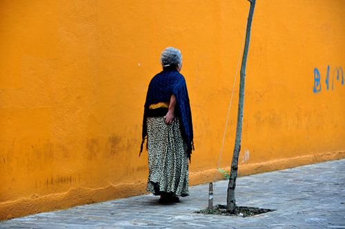 Les Pas du Temps in de straten van Mexico