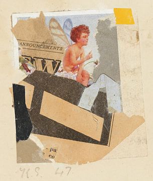 Kurt Schwitters - Sans titre (Annonces) (1947) sur Peter Balan