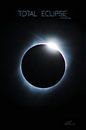 Total Eclipse Wyoming - Blue Ring van Ruth Klapproth thumbnail