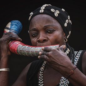 Afrikaans muziekinstrument ( hoorn) van jacky weckx